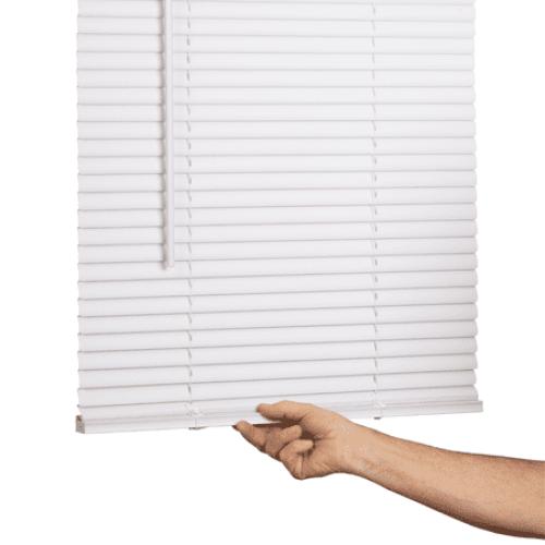 Lotus & Windoware Cordless 1 Vinyl Mini Blind 36 Wide x 78 Long, White (MLX3678WH)
