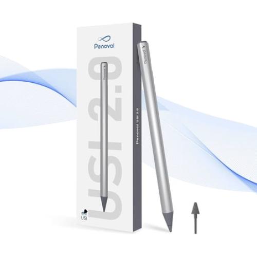 Penoval USI2.0 Stylus Pen for Chromebook, 4096 Levels Pressure for Lenovo chromebook Duet, ASUS chromebook C436, HP chromebook X360 12b, HP chromebook X360 14b Spare Tip Included, USI2.0