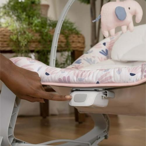 Ingenuity Keep Cozy 3-in-1 Baby Bouncer Seat & Infant to Toddler Rocker - Burst (Pink)