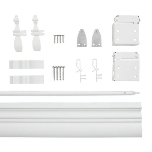 Lotus & Windoware Cordless 2 Faux Wood Room Darkening Horizontal Blind, 34 W x 60 L, Bright White, Embossed