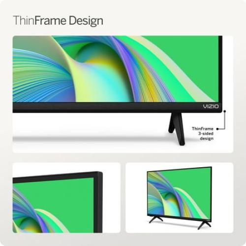 VIZIO 24 Class D-Series FHD LED Smart TV for Gaming and Streaming, Bluetooth Headphone Capable (Online Only) D24fM-K01