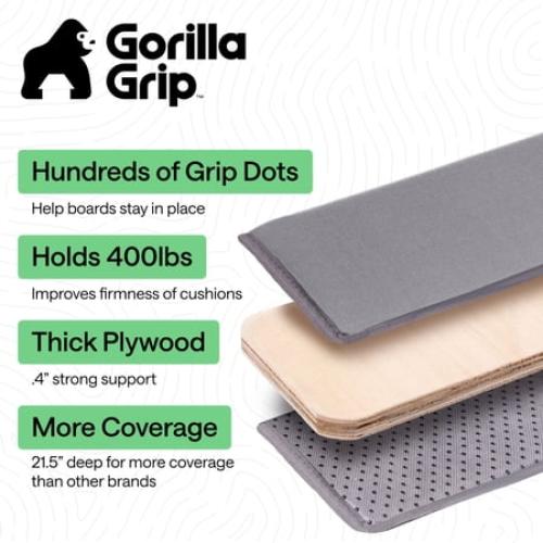 Gorilla Grip Heavy Duty Couch Cushion Support Board to Fix Sagging Sofas, 21.5x78 Oversized Sofa