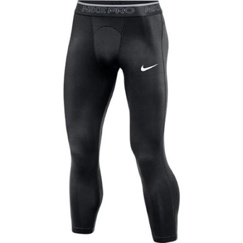 Nike Mens Pro 3/4 Length Training Tight (as1, Alpha, s, Regular, Regular, Black, Small)