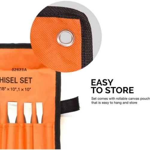 NEIKO 02623A Cold Chisel and Punch Set | 12 Piece | Cr-V Steel | Remove Pins and Bushings | Cut or Split Steel Objects