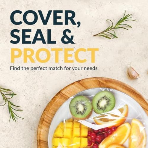 PAMI Clear Plastic Wrap 18 X 2000ft Saran Wrap with Dispenser Box for Home and Commercial Food Wrap, BPA-Free