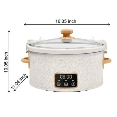 The Pioneer Woman 6-Quart Portable Slow Cooker With Touchscreen Control‼️may come with missing or broken pieces ‼️and stains