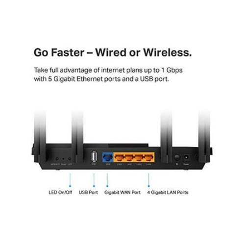 TP-Link WiFi 6 Router AX1800 Smart WiFi Router (Archer AX21) - Dual Band Gigabit Router, Works with Alexa - A Certified for Humans Device