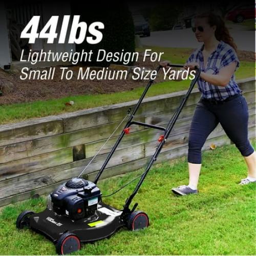 Hyper Tough 20-inch 125cc Gas Push Walk Behind Mower with Briggs & Stratton Engine