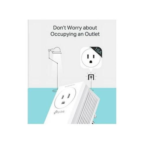 TP-Link TL-WPA7617 KIT AV1000 Gigabit Passthrough Powerline ac Wi-Fi Kit Powerline: Up to 1000 Mbps Ethernet: 10/100/1000 Mbps