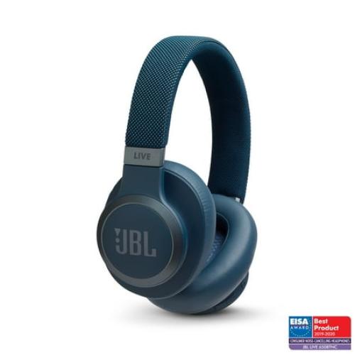 JBL Live 650BTNC - Wireless Over-Ear Noise-Cancelling Headphones - Blue