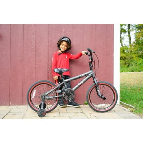 Kent 18 In. Abyss Boy's Freestyle BMX Bike, Charcoal Gray NEEDS FRONT WHEEL REPLACEMENT
