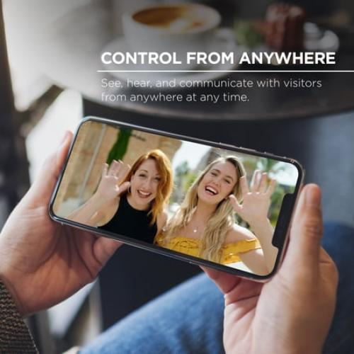 Merkury Smart Doorbell Camera - Wire-Free Battery Cam with Chime & Intelligent Alerts (1-Pack)