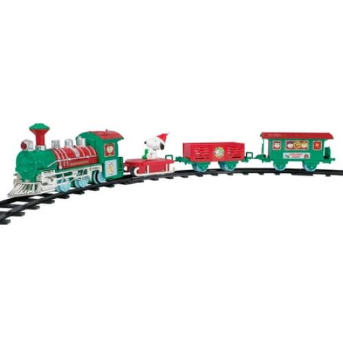 Snoopy Express 12-Piece Christmas Train Set – Holiday Décor Toy by Ruz