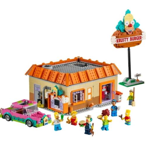 LEGO® Icons The Simpsons™: Krusty Burger 10352 Building Set – Collectible Display Model with Homer’s Clown Car and 7 Minifigures – 1,635 Pieces for Adult Fans of The Simpsons