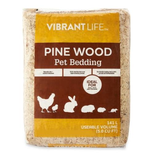 Vibrant Life Pine Wood Pet Bedding, 141 L