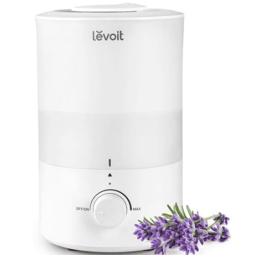 Levoit Cool Mist Humidifier for Room, 3L Top-Fill Humidifier for Bedrooms, and Baby Nurseries, with Aromatherapy, Dual 150, White
