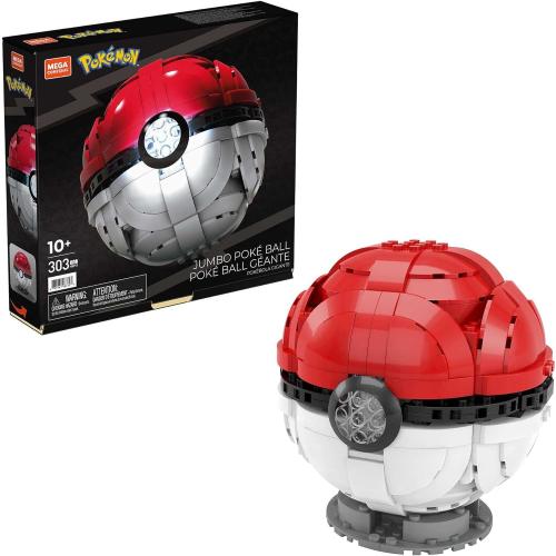 Mega Construx Pokémon Jumbo Poké Ball Construction Set, Building Toys for Kids, 1 piece