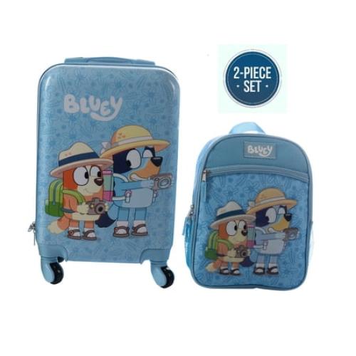 Bluey Kids Luggage  - 18 Luggage Suitcase With Wheels, 13.75