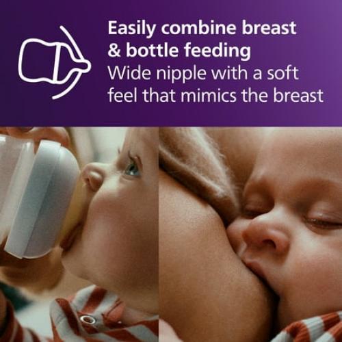 Philips Avent Natural Response Nipple, Slow Flow (Flow 2), SCY962/44
