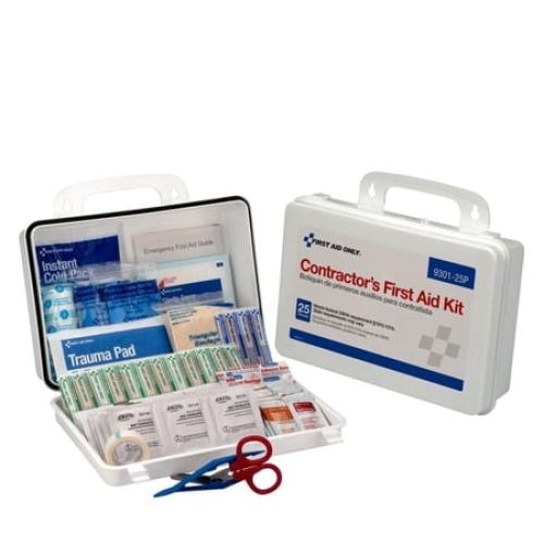First Aid Only FirstAid Kit w/House,178pcs,6 5/8x3,WHT 9301-25P
