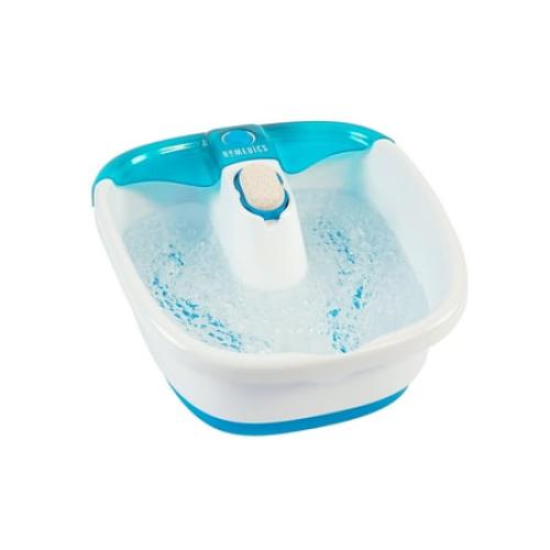 Homedics Bubble Mate Heated Foot Spa Bubble Foot Massager with Raised Massage nodes and Removable Pumice Stone
