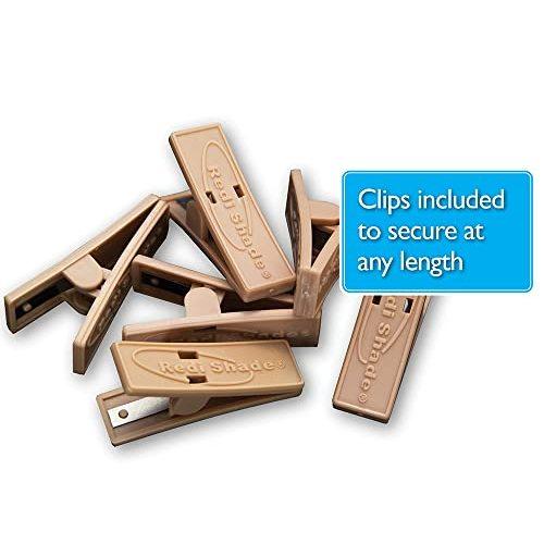 Redi Shade No Tools Original Light Filtering Pleated Paper Shade Cafe 36 in x 72 in 6 Pack