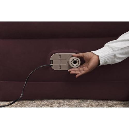 Bestway Maroon 20 Twin Air Mattress with Built-in Pump