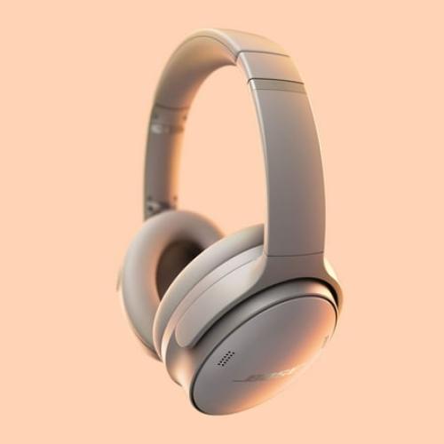 Bose QuietComfort Headphones Noise Cancelling Over-Ear Wireless Bluetooth Earphones, Sandstone
