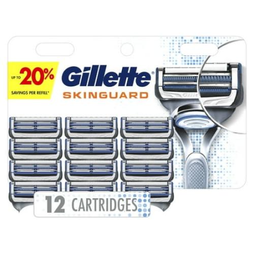 Gillette SkinGuard Men's Razor Blades, 12 Blade Refills