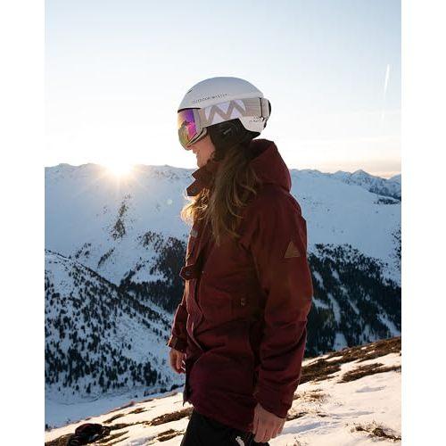 OutdoorMaster Kelvin Ski Helmet - Snowboard Helmet for Men Women & Youth (WhiteM)