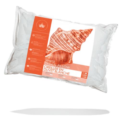 20x30 2 Pack 625 Loft White Down Pillow - Soft Support - Queen Size