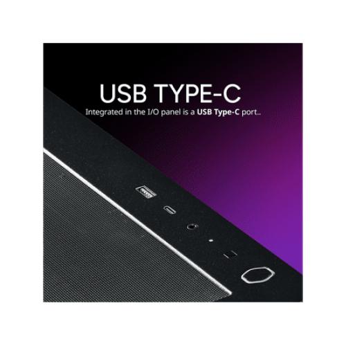 Cooler Master Elite 502 ATX High Airflow Minimalist PC Case, 410mm GPU Max, Compatible RTX 5090|RX 7090 XT, 360mm AIO Max, Type C, Tempered Glass, Triple 120mm aRGB PWM Fan, Intakes Grill