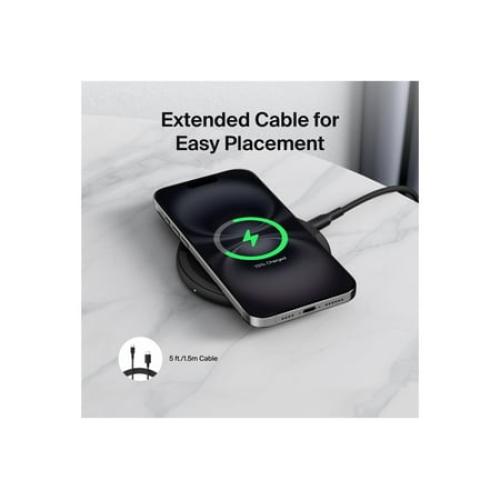 Belkin BoostCharge - Wireless charging pad   AC power adapter - 15 Watt - Fast Charge - black