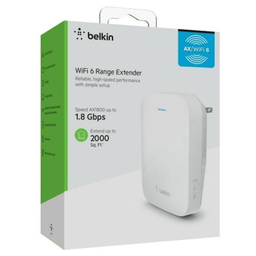 Belkin AX1800 Range Extender, WiFi 6 Range Extender