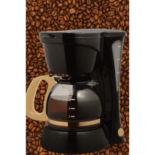 Collezioni 4-Cup Drip Coffee Maker with Glass Carafe, Black and Gold