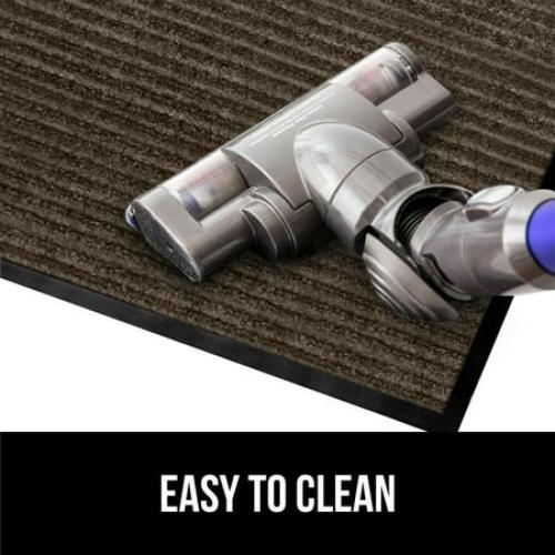 GORILLA GRIP Door Mat, Waterproof, Traffic Guard Commercial Office Doormat, 72x48, Brown