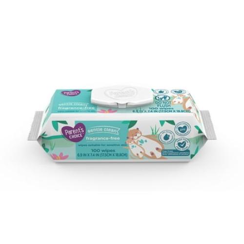 Parents Choice Fragrance-Free Baby Wipes, 1200 Count (Select for More Options)