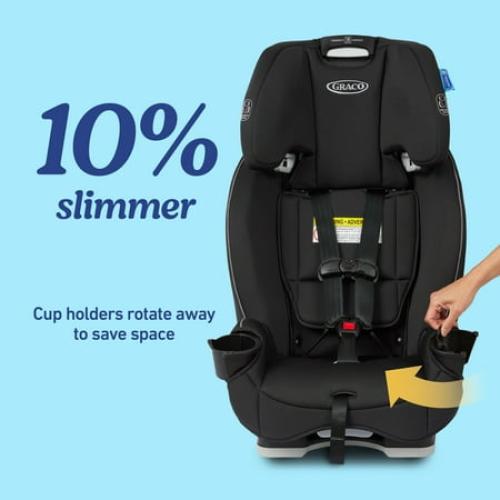Graco SlimFit 3-in-1 Car Seat, Jarret, Black ‼️used and possibly could have stains ‼️