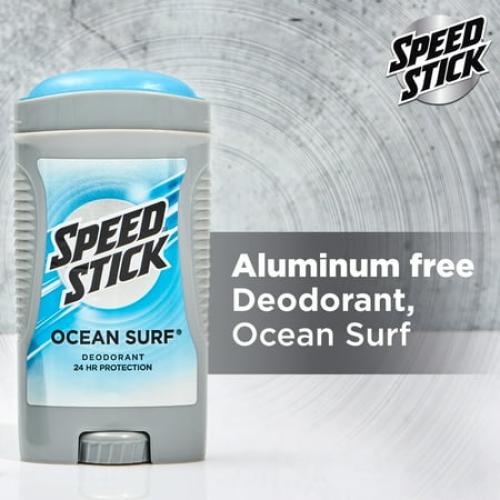 Speed Stick Antiperspirant Deodorant for Men, Ocean Surf, 3 oz, 4 Pack