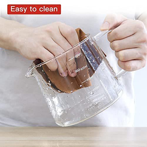 COPOTEA Glass Teapot with Removable Infuser 1000ml/33OZ Stovetop Safe Tea Kettle for Blooming & Loose Leaf Tea Premium Gift Box