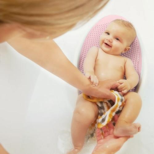 Angelcare Plastic Baby Bathtub Support Seat, Pink, Unisex, 1 Count