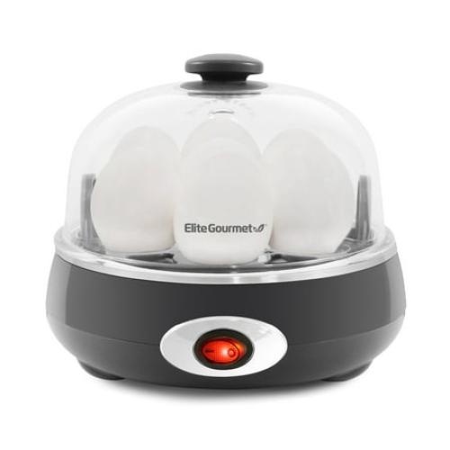 Elite Gourmet Easy Egg Cooker, Charcoal Grey