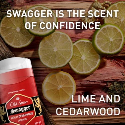 3 PACK Old Spice Deodorant for Men, Aluminum Free, Invisible Solid Stick, Swagger, 3.8oz