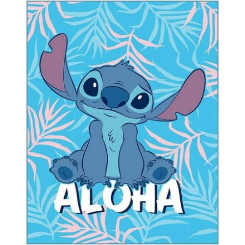 Stitch Twin Blanket - Lilo & Stitch Raschel Blanket for Kids! Measures 55x75 (Twin/Full) Super Soft Stitch Blanket for Kids!