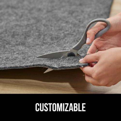 GORILLA GRIP Felt Rug Gripper Rug Pad 1/8” Thick 2x3 FT Protective Pads for Under Rugs