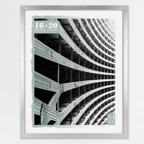 MCS Foundation 16x24 Poster Frame Traditional Brass, Vertical & Horizontal Wall Hanging Large Picture Frame for Photos, Posters & Art Prints (1-Pack)