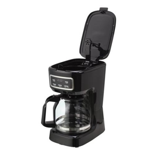 Mainstays 12 Cup Programmable Coffee Maker, 1.8 Liter Capacity,Black