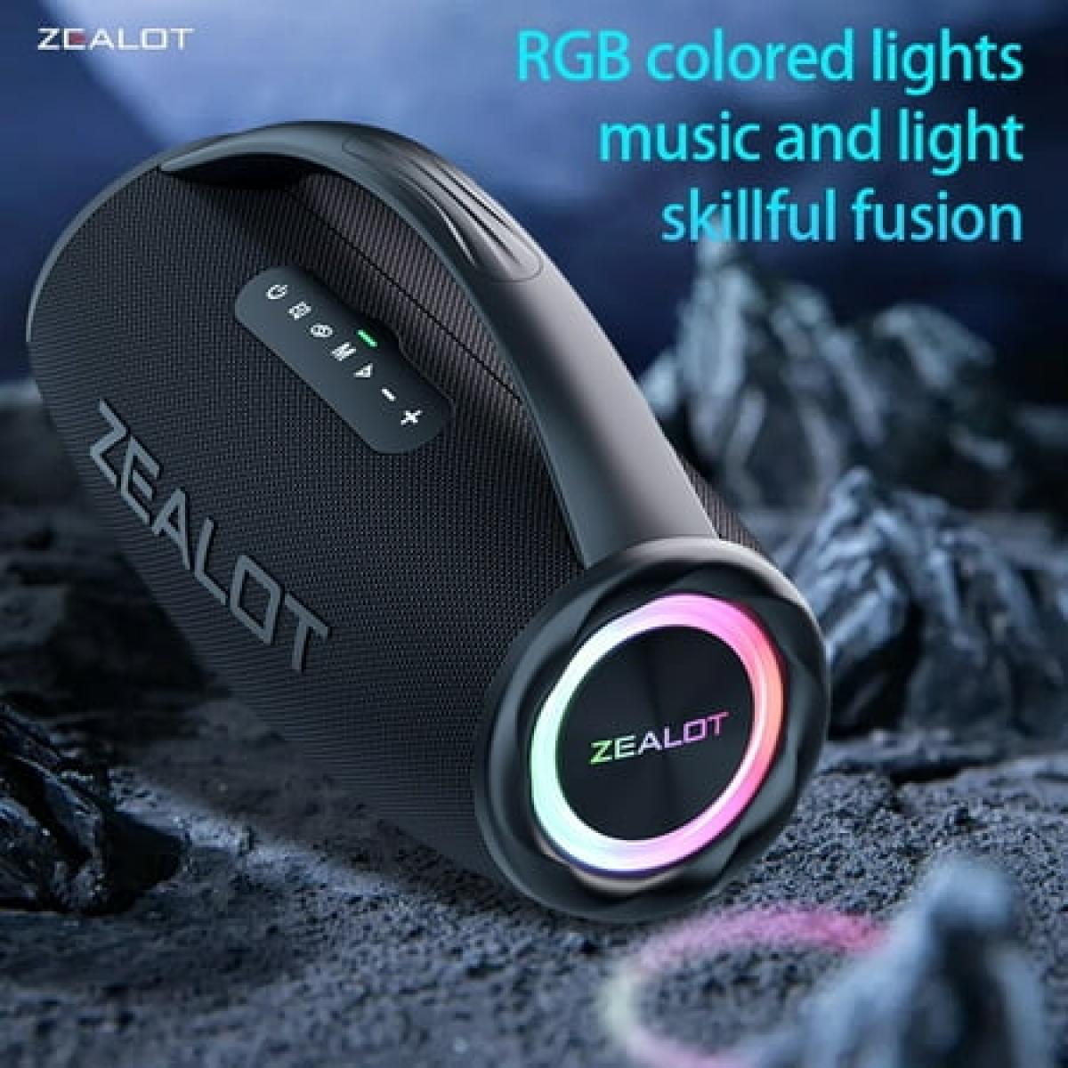 ZEALOT ワイヤレススピーカー ZEALOT-S97 ブラック 99% ZEALOT S97 80W Wireless speaker, Outdoor Portable Subwoofer