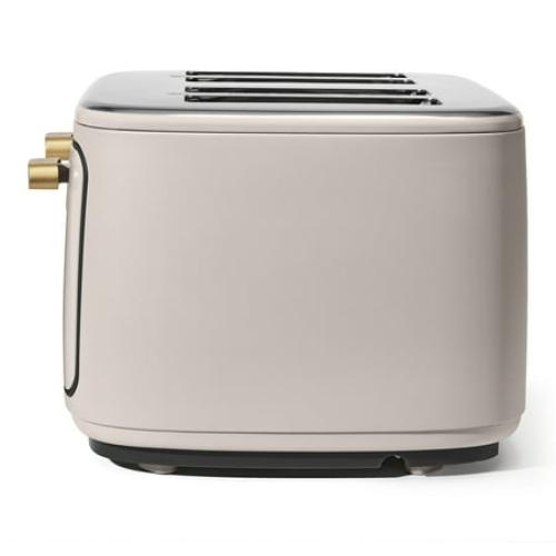 Beautiful 4-Slice Toaster with Touch-Activated Display, Porcini Taupe by Drew Barrymore