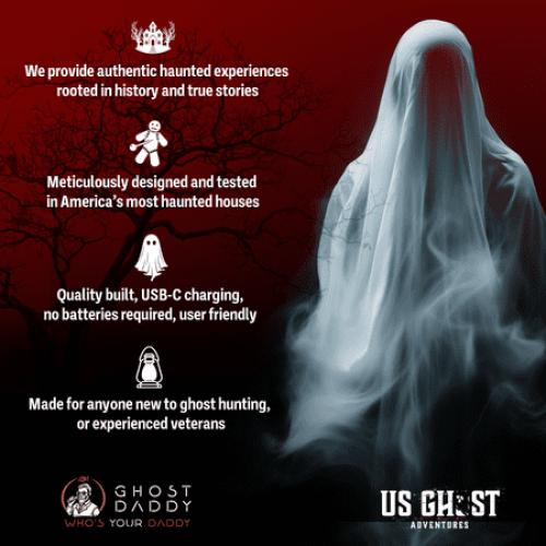 Brown Sinister Speaker - Ghost Hunting Spirit Box Radio | Bluetooth, AM & FM Radio | USB-C Rechargeable | Halloween Gadget | Gothic Home Decor | Spooky Gift